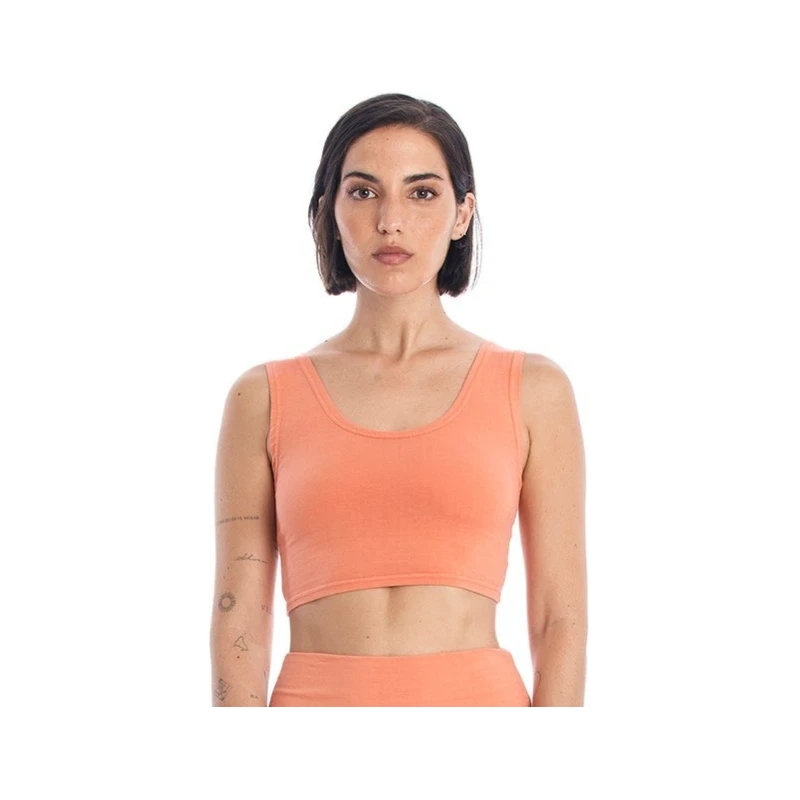 RAVENS VIEW IBIZA Damen vegan Yoga Top Aprikose