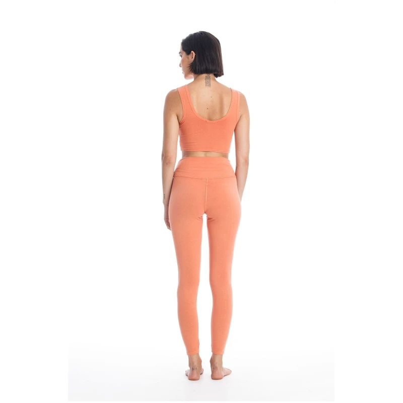 RAVENS VIEW IBIZA Damen vegan Yoga Top Aprikose