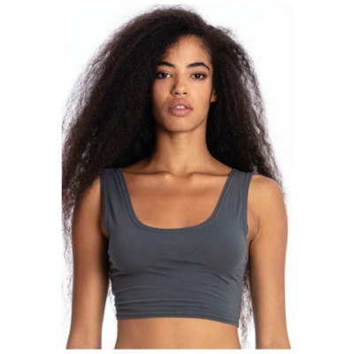 RAVENS VIEW IBIZA Damen vegan Yoga Top Lava Blau