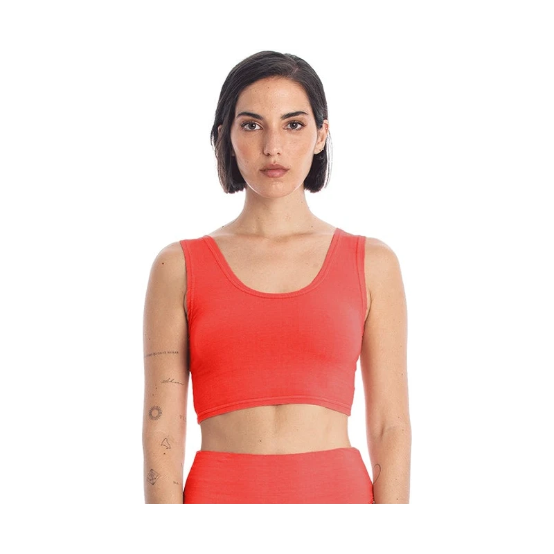 RAVENS VIEW IBIZA Damen vegan Yoga Top Radiant Red