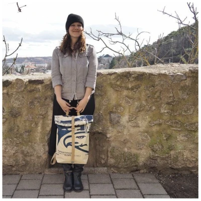 REFISHED fair fashion Rucksack 'BACKPACK' - upcycelte Zementsäcke