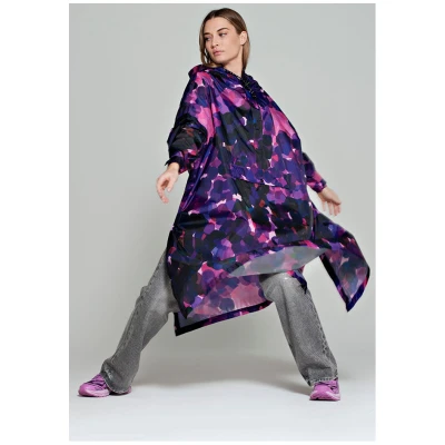 Rainkiss Damen vegan Poncho City Lights Lila
