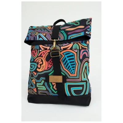 Rucksack Boxy 3.0 - wasserdicht - Handgepäckgröße - Laptopfach - bunter Print - fair produziert in Polen - KOKOworld