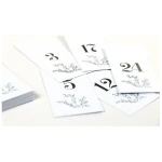 STUDIO KARAMELO Adventskalender Zahlen Anhänger | floral | Recyclingpapier