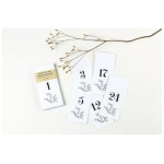 STUDIO KARAMELO Adventskalender Zahlen Anhänger | floral | Recyclingpapier