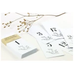 STUDIO KARAMELO Adventskalender Zahlen Anhänger | floral | Recyclingpapier