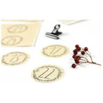 STUDIO KARAMELO Adventskalender Zahlen mit Ranken zum Aufkleben | Graspapier