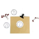 STUDIO KARAMELO Adventskalender Zahlen mit Ranken zum Aufkleben | Recyclingpapier