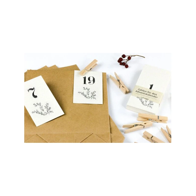 STUDIO KARAMELO DIY Adventskalender Set zum Basteln & Befüllen