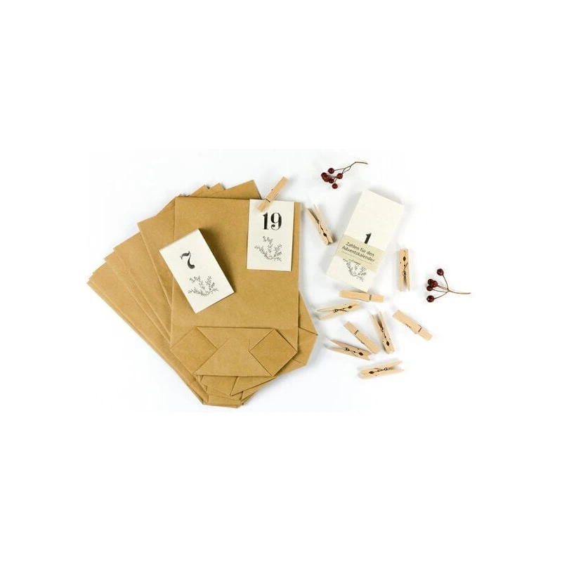 STUDIO KARAMELO DIY Adventskalender Set zum Basteln & Befüllen