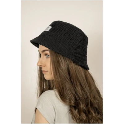 TAWAST Damen vegan Breeze Bucket Hat Schwarze Waffel