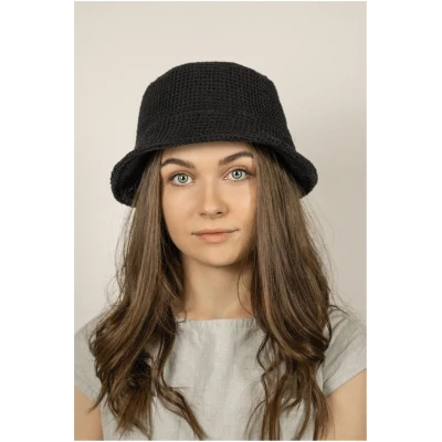 TAWAST Damen vegan Breeze Bucket Hat Schwarze Waffel