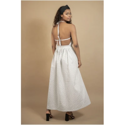 TAWAST Damen vegan Maxikleid Celestial Lunisolar Light