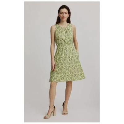 TRANQUILLO Tailliertes Jersey-Kleid aus Biobaumwolle (S25E06)