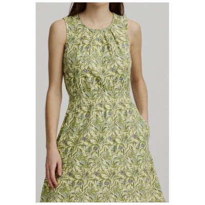 TRANQUILLO Tailliertes Jersey-Kleid aus Biobaumwolle (S25E06)
