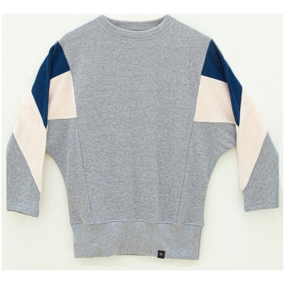 The Driftwood Tales Damen vegan Sweatshirt Amy Grau Denim