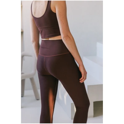 The View Yoga Damen vegan Legging Vida Braun