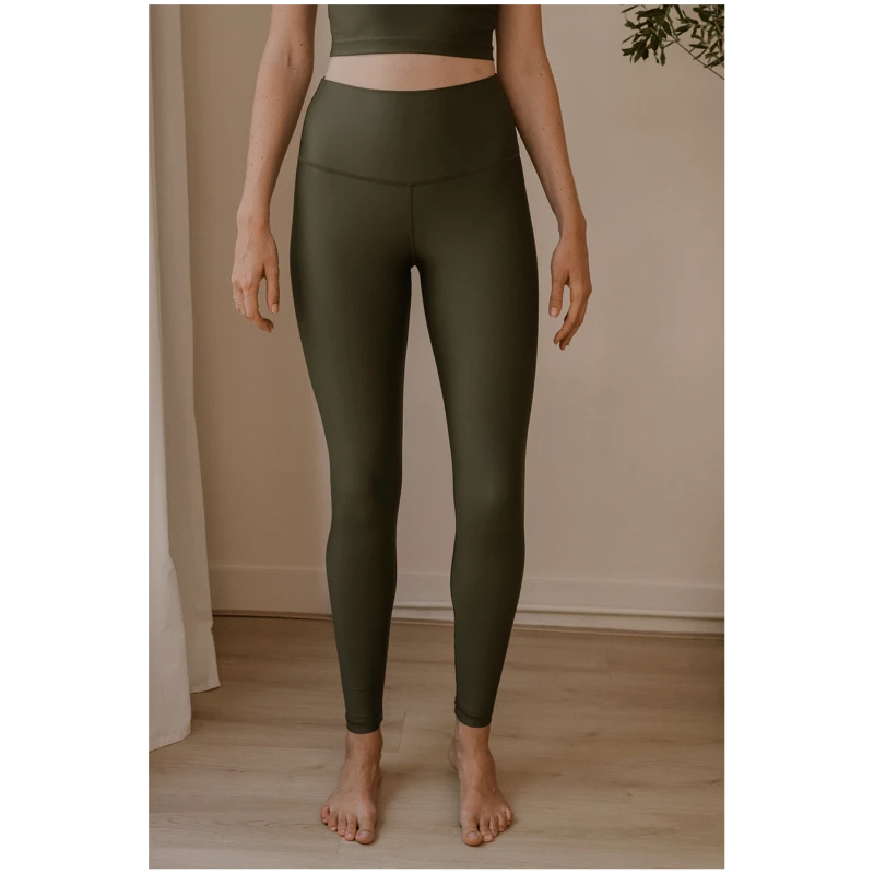 The View Yoga Damen vegan Leggings Vida WaldgrÃ¼n