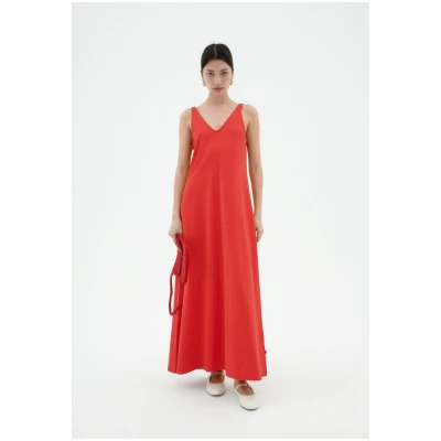 Thinking MU Damen vegan Kleid Sade Rot