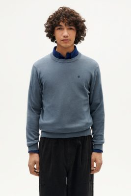 Thinking MU Herren vegan Pullover Orlando Blau