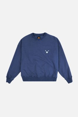 Trendsplant Damen vegan Pullover Oversized Manzanaro Pigment Deep Water