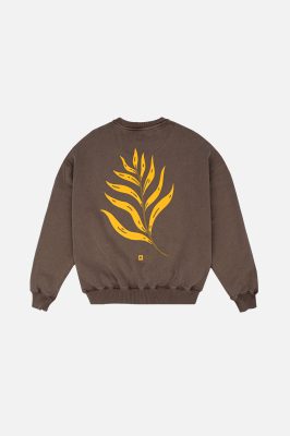 Trendsplant Damen vegan Pullover Oversized Pigment Palmeral Desert Palm