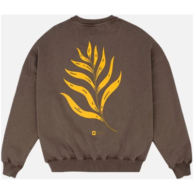 Trendsplant Damen vegan Pullover Oversized Pigment Palmeral Desert Palm