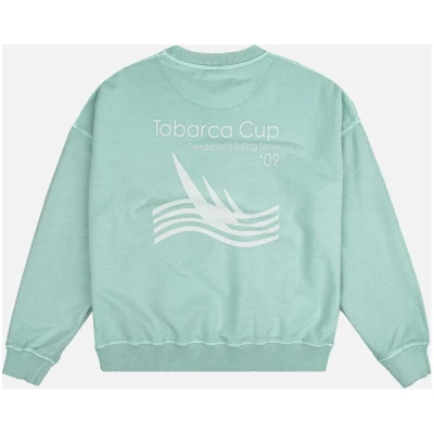Trendsplant Damen vegan Pullover Oversized Pigment Shore GrÃ¼n