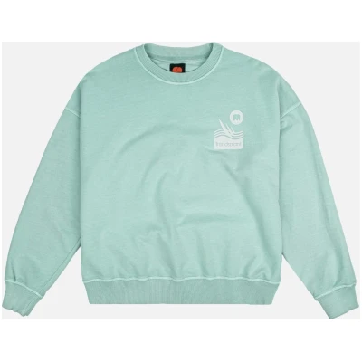 Trendsplant Damen vegan Pullover Oversized Pigment Shore GrÃ¼n
