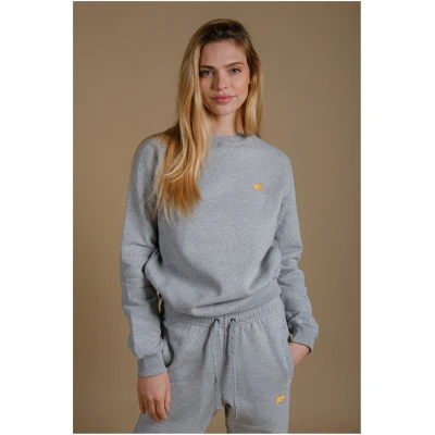 Trendsplant Damen vegan Sweatshirt Women's Biologisch Essential Heather Grey