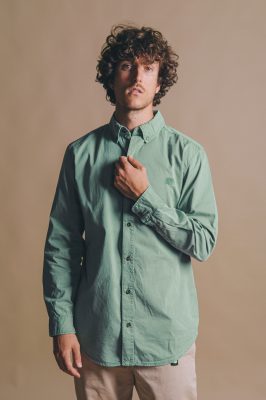 Trendsplant Herren vegan Hemd Postiguet Eucaliptus GrÃ¼n