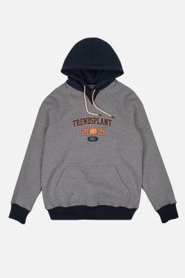 Trendsplant Herren vegan Hoodie Gamma College Mild Heather Grey