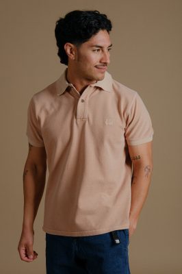 Trendsplant Herren vegan Polo Essential Pigment Cuban Sand