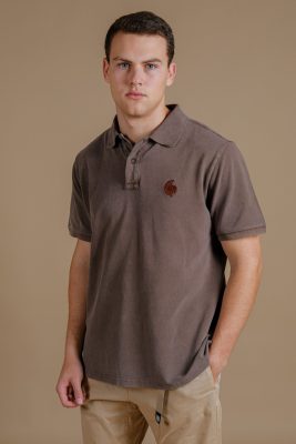 Trendsplant Herren vegan Polo Filifera Pigment WÃ¼stenpalme