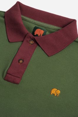 Trendsplant Herren vegan Poloshirt Color Block Greener Pastures