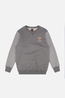 Trendsplant Herren vegan Pullover Beta College Mild Heather Grey