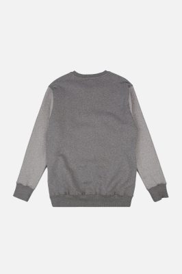 Trendsplant Herren vegan Pullover Beta College Mild Heather Grey