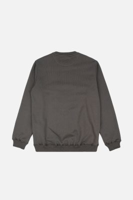 Trendsplant Herren vegan Sweatshirt Essential Thunderstorm Dunkelgrau