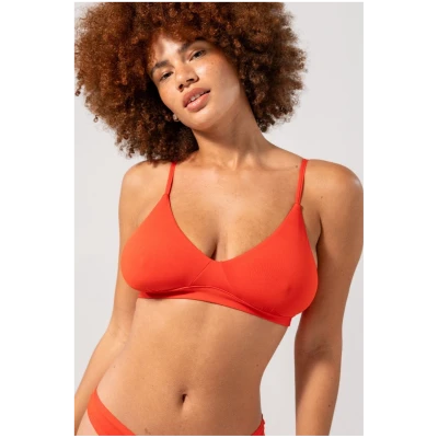 Understatement Damen vegan Micro Scoop Bh Feurig Rot