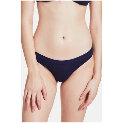 VATTER Damen vegan 3er-Pack Slips Little Lucy Navy