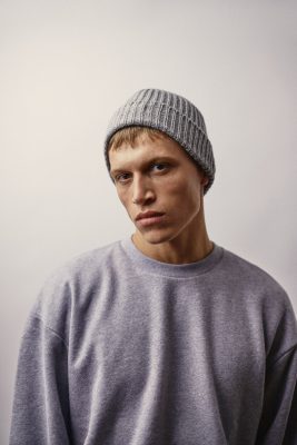 WOTE Herren vegan Ãœbergroßes Sweatshirt Grau Melange