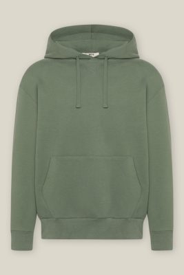 WOTE Herren vegan Kapuzen-Sweatshirt Oliv