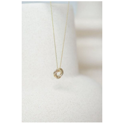 Wild Fawn Jewellery 9ct Gold Mini Circle Trio Necklace