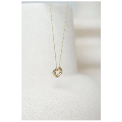 Wild Fawn Jewellery 9ct Gold Mini Circle Trio Necklace