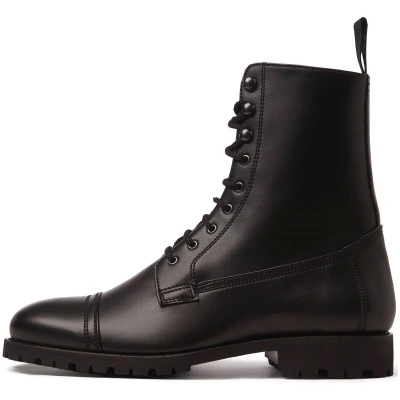 Will's Vegan Store Damen vegan Goodyear Taktische Stiefel Schwarz