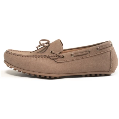 Will's Vegan Store Damen vegan Loafers Damen Veganes Wildleder Mocha Braun