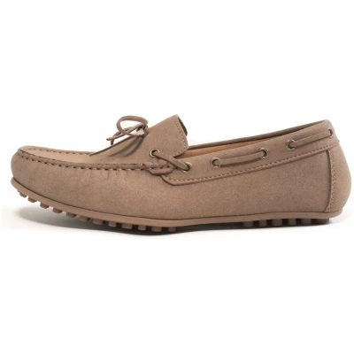 Will's Vegan Store Damen vegan Loafers Damen Veganes Wildleder Mocha Braun