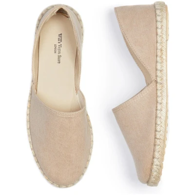 Will's Vegan Store Damen vegan Sandalen Espadrille Beige
