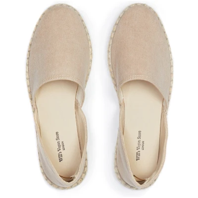 Will's Vegan Store Damen vegan Sandalen Espadrille Beige
