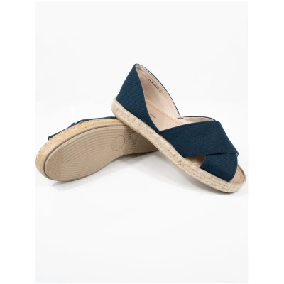 Will's Vegan Store Damen vegan Sandalen Espadrilles Marine Segeltuch